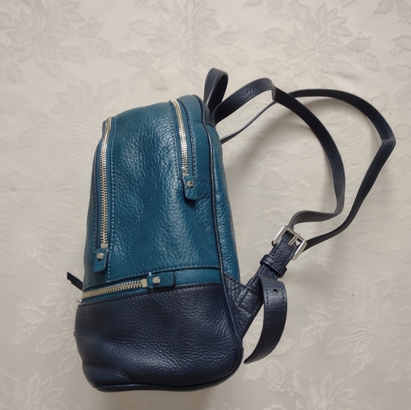 Michael Kors Rhea color block pebbled leather backpack medium - Picture 10 of 16